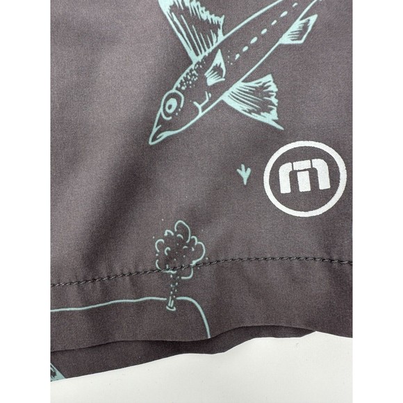 Travis Mathew Men Boardshorts M  Floral Print‎ Beach Surf Swimming 10  Inseam. - Picture 4 of 10